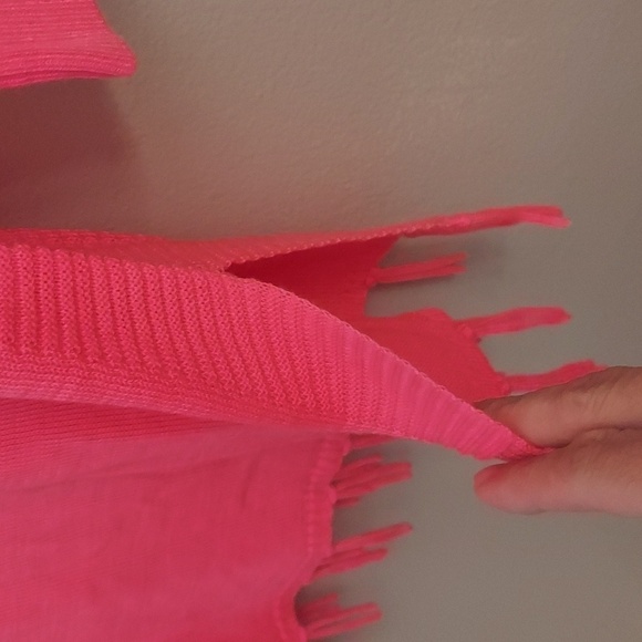 LILLY PULITZER Mini Ramona Fringe Long Sleeve Sweater in Barbie Pink - Picture 5 of 12